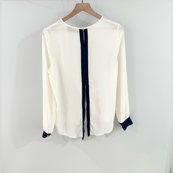 Blaque Label Angela Contrast Blouse Off White Size Small - Picture 5 of 5